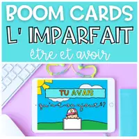 Aperçu - Apprentissages en autonomie - BOOM CARDS L' imparfait ÊTRE AVOIR - Page de couverture