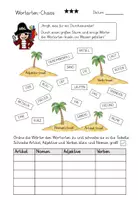 Vorschau - Arbeitsblätter - Wortarten-Chaos mit Kapitän Book - Seite 3