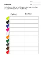 Vorschau - Stundenentwürfe - Arbeitsheft Englisch Farben - Arbeitsblätter inkl. Mini-Buch - Seite 3