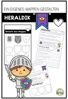 Vorschau - Arbeitsblätter - Wappen gestalten - Heraldik - Thema: Ritter und Burgen - Deckblatt