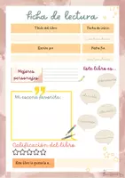 Vista previa - Hojas de trabajo - Ficha de registro de lectura _ comprensión lectora - página 1