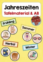 Vorschau - Arbeitsblätter - Jahreszeiten Tafelmaterial & Arbeitsblatt - Deckblatt
