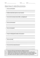 Vorschau - Arbeitsblätter - AB mit Fragen zum Thema "Druckerei" + Lösungsblatt - Deckblatt