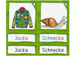 Vorschau - Fördermaterial/Inklusion - Bild-/Wortkarten - Wörter mit k-ck und z-tz - Seite 2