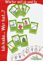 Vorschau - Spiele - Ich habe… wer hat_ - Wörter mit ck, tz - Deckblatt