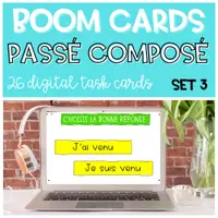 Aperçu - Apprentissages en autonomie - BOOM CARDS Passé composé SET 3 - Page de couverture