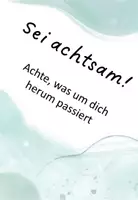 Vorschau - Aufgabenkarten - Achtsamkeitsübungen Umgebung 2 - Seite 1