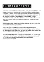 Vorschau - Mal- und Bastelvorlagen - Buchstabensuppe Legematerial zum Lesen lernen Buchstabeneinführung - Seite 3