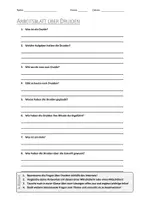 Vorschau - Arbeitsblätter - AB mit Fragen zum Thema "Druiden" + Lösungsblatt + Mindmap - Deckblatt