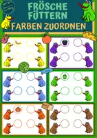 Vorschau - Fördermaterial/Inklusion - Bundle: Frösche füttern - Seite 1