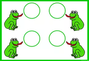 Vorschau - Fördermaterial/Inklusion - Klettaufgaben: Frösche füttern - Lebensmittel & Farben - Seite 3