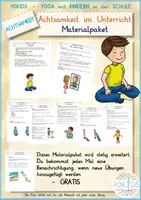 Vorschau - selbst erstellte Cliparts/Grafiken - Achtsamkeit im Unterricht in der Schule - Materialpaket - Deckblatt