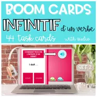 Aperçu - Apprentissages en autonomie - BOOM CARDS Verbe et Infinitif SET 2 - Page de couverture