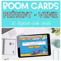 Aperçu - Apprentissages en autonomie - Kit pédagogique BOOM CARDS Présent Verbes Irréguliers - Page 2