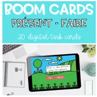 Aperçu - Apprentissages en autonomie - Kit pédagogique BOOM CARDS Présent Verbes Irréguliers - Page 3