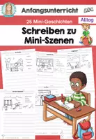 Vorschau - Arbeitsblätter - Bildgeschichten schreiben Klasse 1-2 | Mini-Geschichten Grundschule | Schreibanlässe Deutsch - Deckblatt