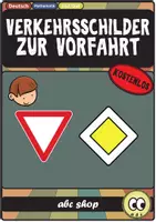 Vorschau - Präsentationen/Tafelbilder - Verkehrsschilder zur Vorfahrt - eine Übersicht (kostenloses Tafelbild) - Deckblatt