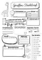 Vorschau - Arbeitsblätter - Steckbrief Giraffe - Seite 2