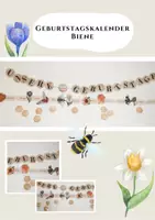 Vorschau - Poster - Geburtstagskalender zum Thema Biene (Klassenraumverschönerung) - Deckblatt