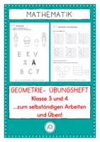 Vorschau - Stundenentwürfe - Geometrie Klasse 3 und 4 zum selbständigen Üben - Deckblatt