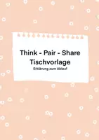 Vorschau - Arbeitsblätter - Think-Pair-Share - Tischvorlage mit Erklärungen zum Ablauf - Deckblatt