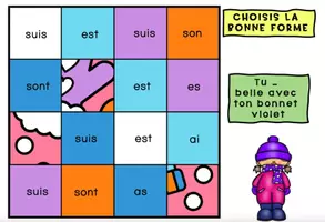 Aperçu - Apprentissages en autonomie - ÊTRE present | Jeu Image Mystère GOOGLE SLIDES - Page 1