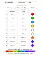 Vorschau - Arbeitsblätter - Geheimschrift Regenbogenfarben - Seite 1