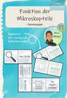 Vorschau - Stationenlernen - Dominospiel - Funktion der Mikroskopteile - Deckblatt