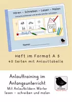 Vorschau - Arbeitsblätter - Anlautbilder in Schrift übersetzen - ein Selbstlernheft im Anfangsunterricht - Deckblatt