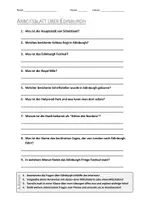 Vorschau - Arbeitsblätter - AB mit Fragen zum Thema "Edinburgh" + Lösungsblatt + Infografik - Deckblatt