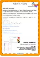 Vorschau - Fördermaterial/Inklusion - DaF/ DaZ Domino Verben im Präsens - Seite 1