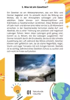 Vorschau - Merkblätter - Naturkunde - Wie entsteht ein Gewitter - einfach erklärt! - Seite 1