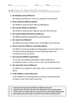 Vorschau - Arbeitsblätter - AB mit Fragen zum Thema "Eiffelturm" + Lösungsblatt + Infografik - Seite 2