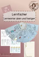 Vorschau - Arbeitsblätter - Lernwörter üben und festigen- LERNFÄCHER - Deckblatt
