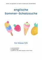 Vorschau - Spiele - englische Schatzsuche für den Sommer (A1/A2) - Deckblatt