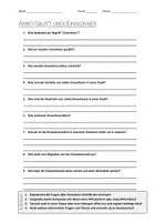 Vorschau - Arbeitsblätter - AB mit Fragen zum Thema "Einwohner" + Lösungsblatt - Deckblatt