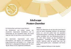 Vorschau - Stationenlernen - EduEscape - Piratenchemiker - Seite 1
