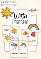 Vorschau - Spiele - Wetter - Lesespiel - Ich habe..., wer hat? - Deckblatt