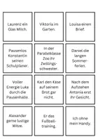 Vorschau - Spiele - Satzglieder - Das Prädikat - Partnerkarten - Deckblatt