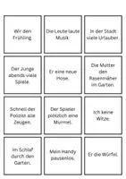 Vorschau - Spiele - Satzglieder - Das Prädikat - Partnerkarten - Seite 2
