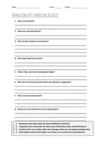 Vorschau - Arbeitsblätter - AB mit Fragen zum Thema "Eiszeit" + Lösungsblatt + Mindmap + Infografik - Deckblatt