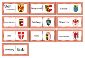 Vorschau - Spiele - Domino - Österreich: Bundesländer & Wappen - Seite 1