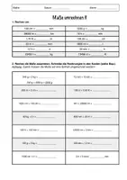 Vorschau - Arbeitsblätter - Mathe: Maße umrechnen (3 doppelseitige Arbeitsblätter) - Seite 3