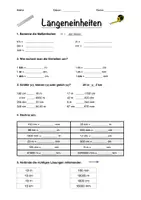 Vorschau - Arbeitsblätter - Materialpaket: Mathe - Maßeinheiten - Deckblatt