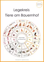 Vorschau - Stationenlernen - Legekreis_Tierfamilien am Bauernhof - Deckblatt