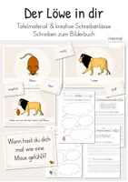 Vorschau - Arbeitsblätter - Bilderbuch: Der Löwe in dir (Kreatives Schreiben) - Deckblatt