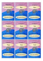 Vorschau - Bildkarten - Deutsch - Alphabet - Lesespiel : Ich habe .... - Wer hat ...? - Teil 1 - Seite 1