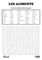 Vista previa - Hojas de trabajo - 50 ALIMENTS – Dictionnaire visuel et mots mêlés - página 2