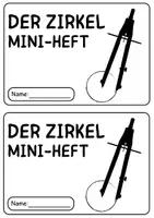 Vorschau - Arbeitsblätter - Zirkel Mini-Heft (Mathematik 3. und 4. Klasse) - Seite 1