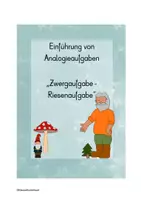 Vorschau - Arbeitsblätter - Analogieaufgaben: Zwerg- und Riesenaufgaben ZR20 - Deckblatt